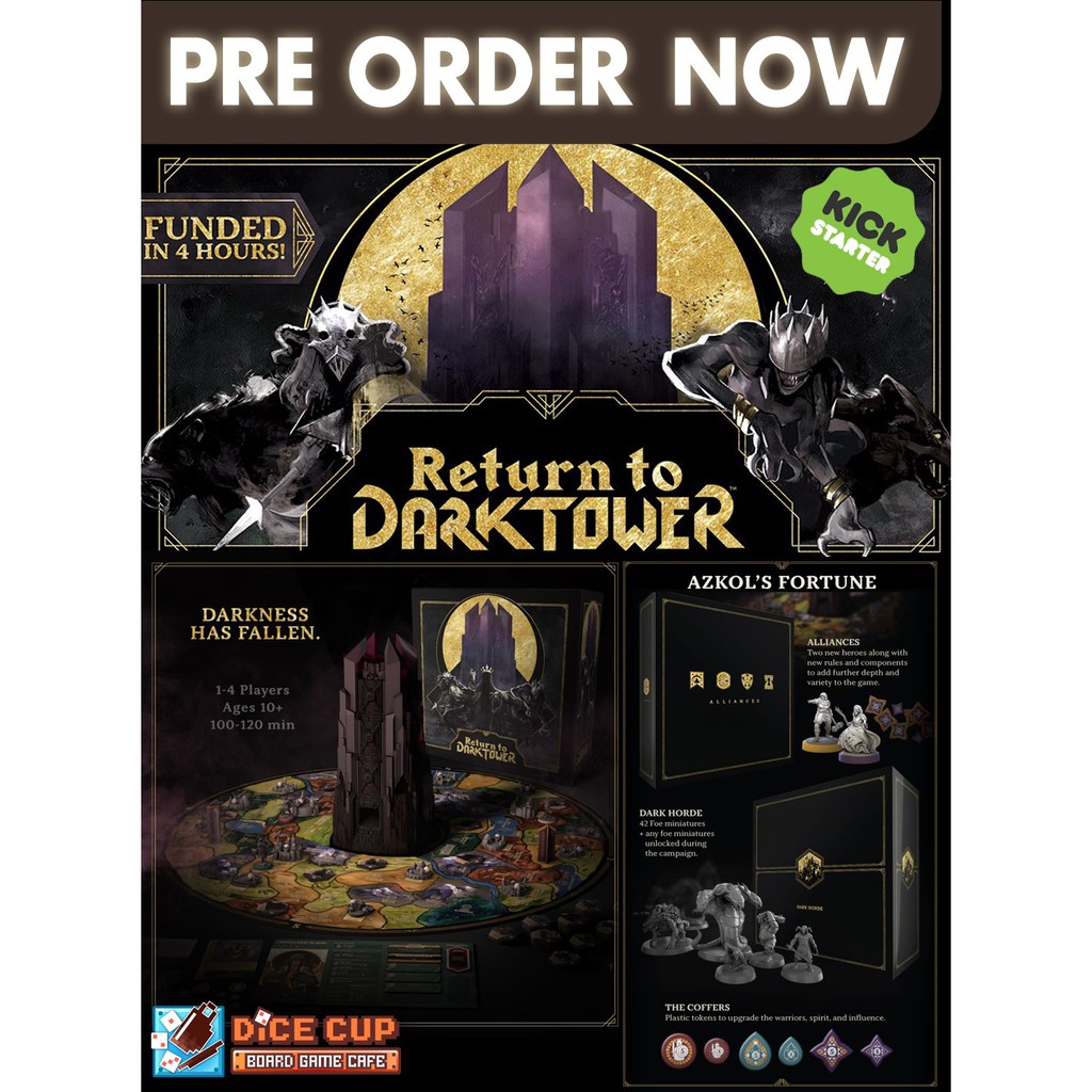 [ของแท้] Return to Dark Tower: Azkol's Fortune Pledge Kickstarter Board Game