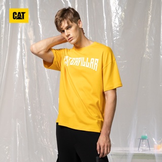 Cat ใหม่ เสื้อยืดลําลองแฟชั่นสําหรับผู้ชาย แขนสั้น คอกลม พิมพ์ลายโลโก้ Carters CK1TSQD1091