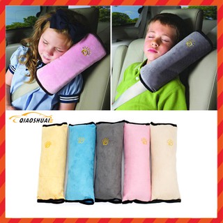 Car Seat Belt Headrest Suede Child Shoulder Cover Car Short Plush Shoulder Pillow