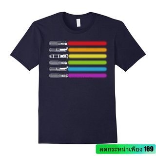 เสื้อยืด พิมพ์ลาย LGBT Swords LGBT Light Saber สําหรับผู้ชาย SDF78859