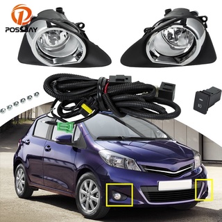 [พร้อมส่ง] ไฟตัดหมอก Led ด้านหน้าซ้าย ขวา 1 ชุด สําหรับ Toyota Yaris 2012-2014