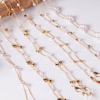 สไตล์เกาหลีแขวนคอแว่นตาโซ่, ยอดนิยม Star Anti-lost เชือกเส้นเล็ก, น่ารัก Retro Pearl Love Beaded สร้อยคอ, อารมณ์หน้ากากโซ่
