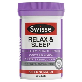 SWISSE Relax &amp; Sleep จำนวน 60 เม็ด (สินค้า pre order)