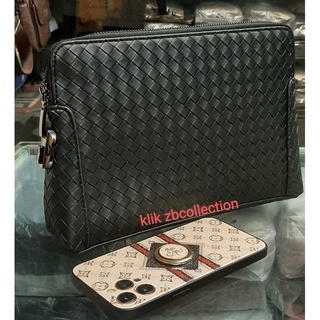 กระเป๋าถือ กระเป๋าคลัทช์ BOTTEGA Monogram Laether หนังคุณภาพพรีเมี่ยม สําหรับผู้ชาย และผู้หญิง