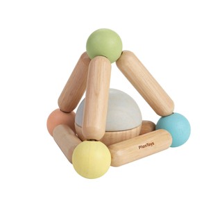 PlanToys 5256 Triangle Clutching Toy  ของเล่นไม้ปิรามิดแสนกล(หลากสี)