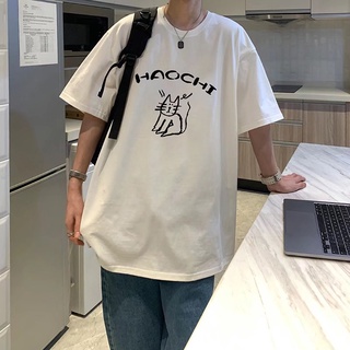 เสื้อยืดแขนสั้นลําลอง พิมพ์ลายตัวอักษร ทรงหลวม เข้ากับทุกการแต่งกาย สไตล์เกาหลี แฟชั่นฤดูร้อน สําหรับผู้ชาย และผู้หญิง