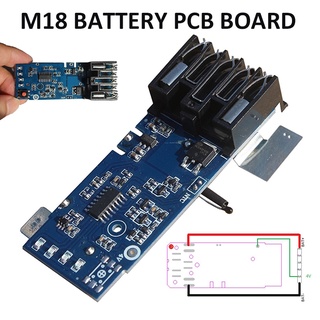 ใหม่ M18 บอร์ดวงจรชาร์จแบตเตอรี่ PCB สําหรับ Milwaukee 48-11