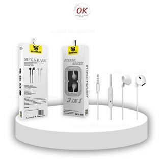 หูฟัง Senmaxu แบบ in ear SMX-607 ใช้ได้ทั้ง iOS และ Android หูฟัง Headphone มีไมโครโฟน สนทนาได้