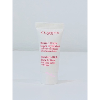 บอดี้โลชั่น เติมน้ำเพิ่มความชุ่มชื่น Clarins Moisture-Rich Body Lotion With Shea Butter 8 ml-(ผิวแห้ง)