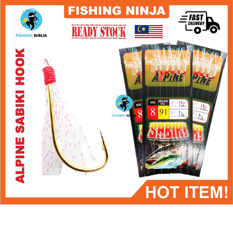 Alpine Sabiki (Model.91) Alpine Sabiki Hook Fishing Hook Apollo Hook Mata Kail Alpine Mata Sabiki Ma