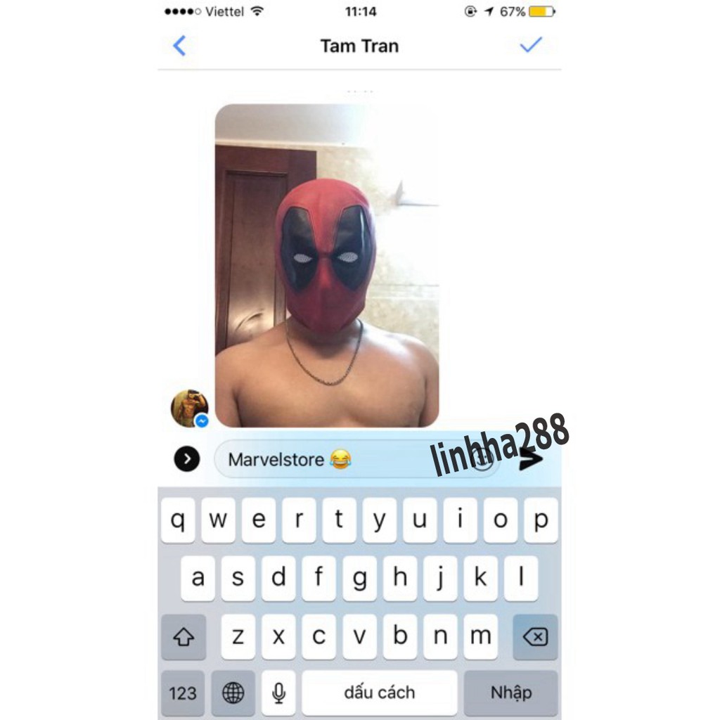 หน้ากากเดดพูลเย็น - หน้ากากสวมหน้ากาก Deadpool สําหรับงานปาร์ตี้ขนาด 32x24ซม. Marvel