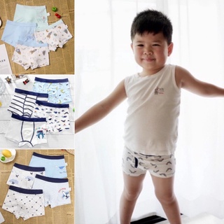 🌈กางเกงในเด็กผู้ชาย ลายการ์ตูน children/underwear 2-6ขวบ ผ้าฝ้าย100% นุ่มใส่สบาย(1แพ็คมี4ตัว)พร้อมส่ง!📌