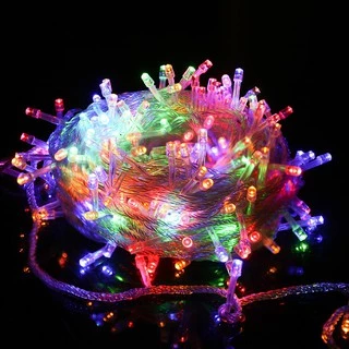 ไฟประดับตกแต่ง LED ไฟตกแต่งห้อง 10เมตร 100LED 9สี ไฟตกแต่งร้าน ไฟตกแต่งบ้าน ไฟงานแต่ง ไฟวันเกิด กันน้ำ ต่อกันไม่ได้