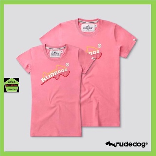 Rudedog เสื้อคอกลม ชาย หญิง รุ่น Spirit สีชมพู