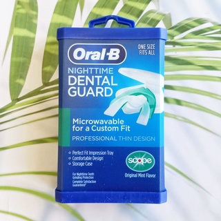 ออรัล-บี ฟันยาง ลดการนอนกรน &amp;นอนกัดฟัน Nighttime Dental Guard Scope Original Mint Flavor (Oral-B®) ที่ครอบฟัน ยางครอบฟัน