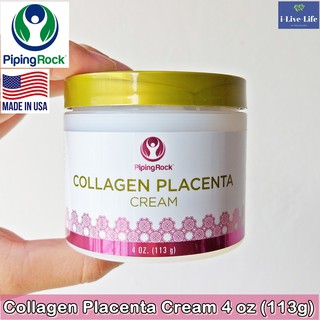 ครีมบำรุงผิวหน้า คอลลาเจน + สารสกัดจากรกแกะบริสุทธิ์ Collagen Placenta Cream 113g - Piping Rock