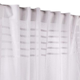 ม่าน มู่ลี่ ผ้าม่านโปร่งซ่อนหู HOME LIVING STYLE DITTO 140x160 ซม. สีขาว  CURTAIN DITTO 140X160 WHITE HLS