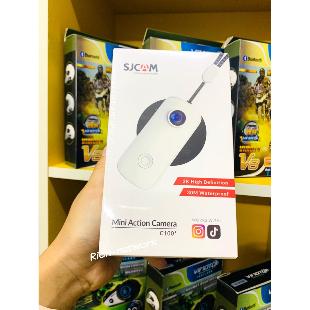 SJCAM C100 + Miniกล้องขนาดจิ๋ว2K 30FPS H.265 12MP 2.4GHz WiFi 30Mกันน้ำAnti-Shakeกีฬากล้องDV C100 + 