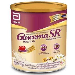 Glucerna SR Triple Care กลูเซอนา เอสอาร์ ทริปเปิ้ลแคร์ สำหรับ ผู้ป่วยเบาหวาน 380 กรัม วานิลลา / Plus ธัญพืช