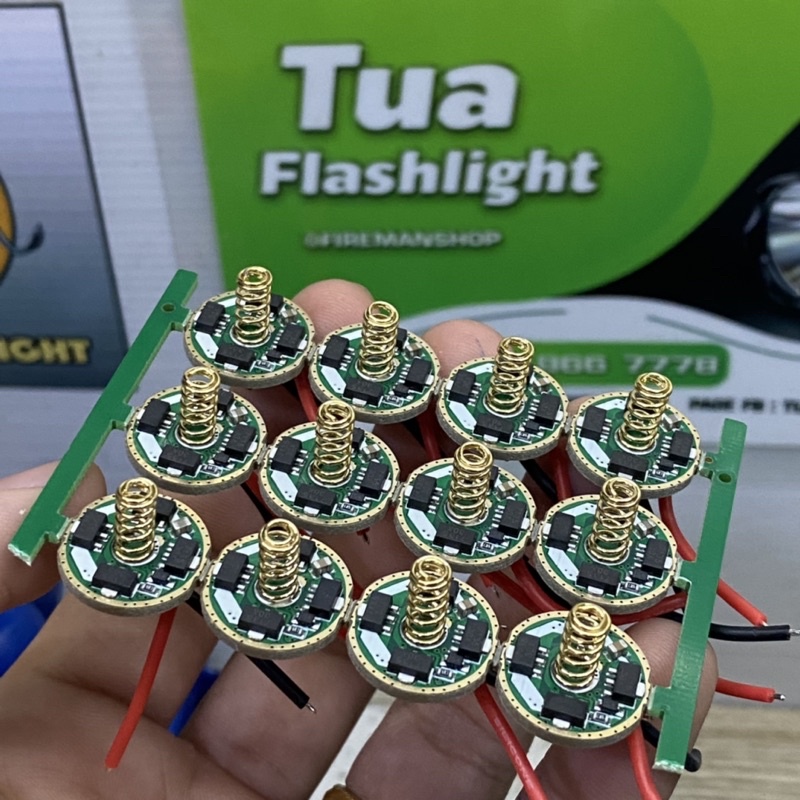 วงจรไฟฉายขนาด 17mm สำหรับ Convoy S2+,C8+ 3/5 โหมด 3V 3.04A