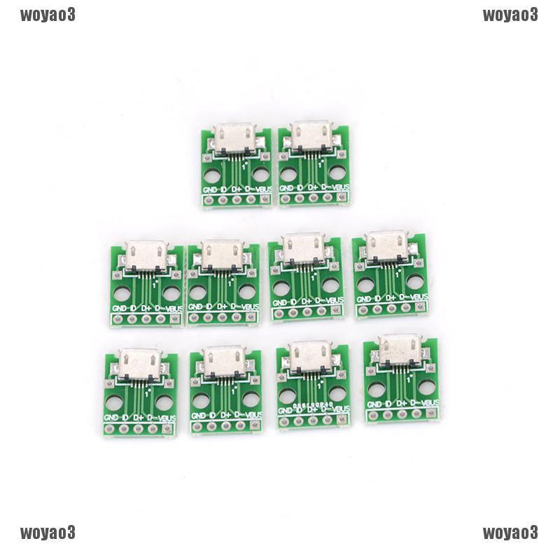 U 2764 wo / u2764 อะแดปเตอร์แปลงไมโคร usb เป็น dip เชื่อมต่อ 5 pin ตัวเมีย pcb / u64 10 ชิ้น / u 27