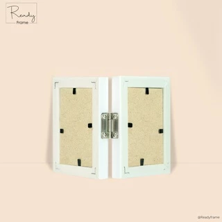 ReadyFrame I กรอบรูปคู่บานพับ 2x3นิ้ว ดีไซน์มินิมอล I Modern Minimal Duo Photo Frame Size 2x3Inch