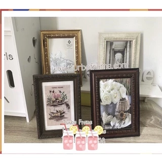 กรอบรูปขอบทอง ขนาด 4x6", 5x7", 6x8", 6x9" TURBO FRAME กรอบรูปของขวัญ กรอบรูปงานเกษียณ กรอบรูปงานแต่ง