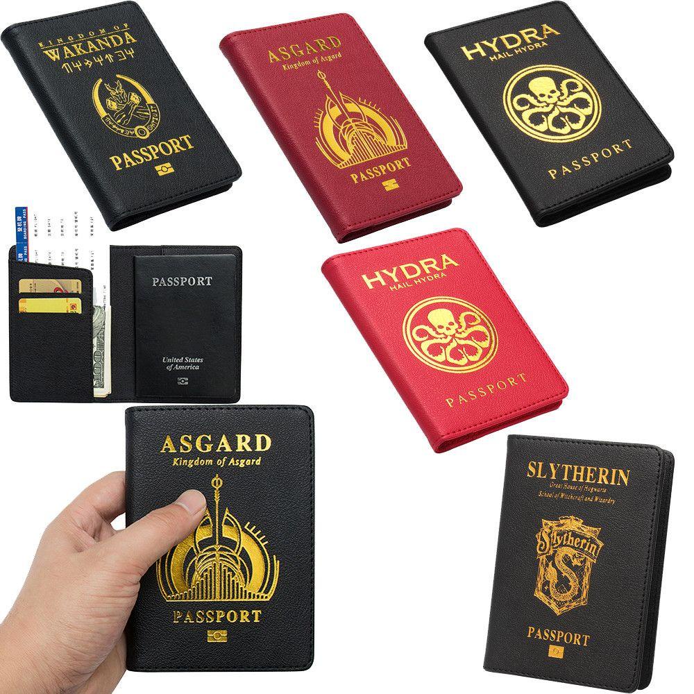 Hecceh เคสหนัง PU ใส่หนังสือเดินทาง นามบัตร ลายโลโก้ L สําหรับทุกเพศ