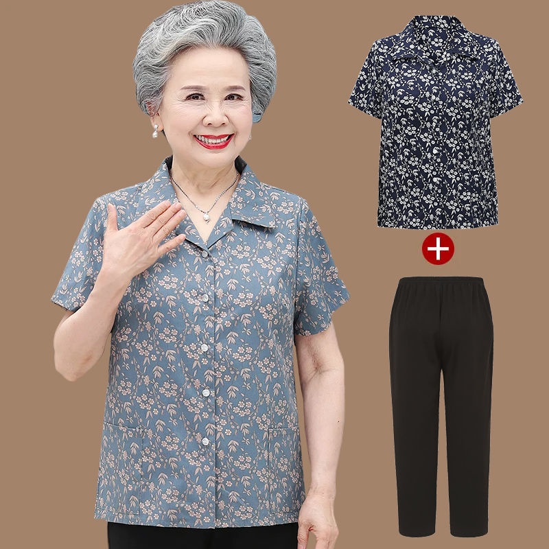 เสื้อคนแก่ ；เสื้อคนแก่ผ้าเด้ง ใส่สบาย สาวอวบใส่ได