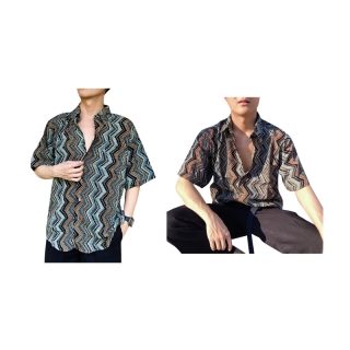 [โค้ดหน้าร้านลดเพิ่ม 20บาท]เสื้อเชิ้ตฮาวายสไตล์เกาหลี Oversize hawaii korean style byZURI 8แบบ ผ้านุ่ม ใส่สบายมาก