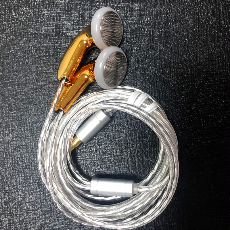 Fengru DIY Tingo TC400 Earbud Earphone HiFi Bass Sound Earbuds Flat Head Earphone Pk MX985 EMX500S T