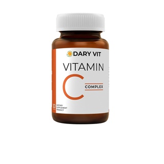 Dary Vit Vitamin C Complex ดารี่ วิต อาหารเสริม วิตามินซี 30 แคปซูล 1 กระปุก
