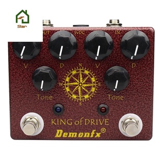 Demonfx King of Tone Overdrive Stomp Analog Based on Analog Man Effect King of Drive Guitar Effect Pedal Accessories