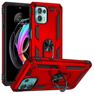 Colorful Case Motorola Edge 20 Lite Shockproof Cover Moto Edge20 Fusion Finger Ring Holder Hard PC Phone Case Armor Casing