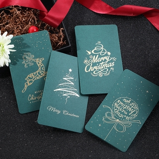 [New Arrival]Creative Bronzing Christmas Thanksgiving Card Superior Quality  Birthday Wishes​​DIY Small Cards with Envelope