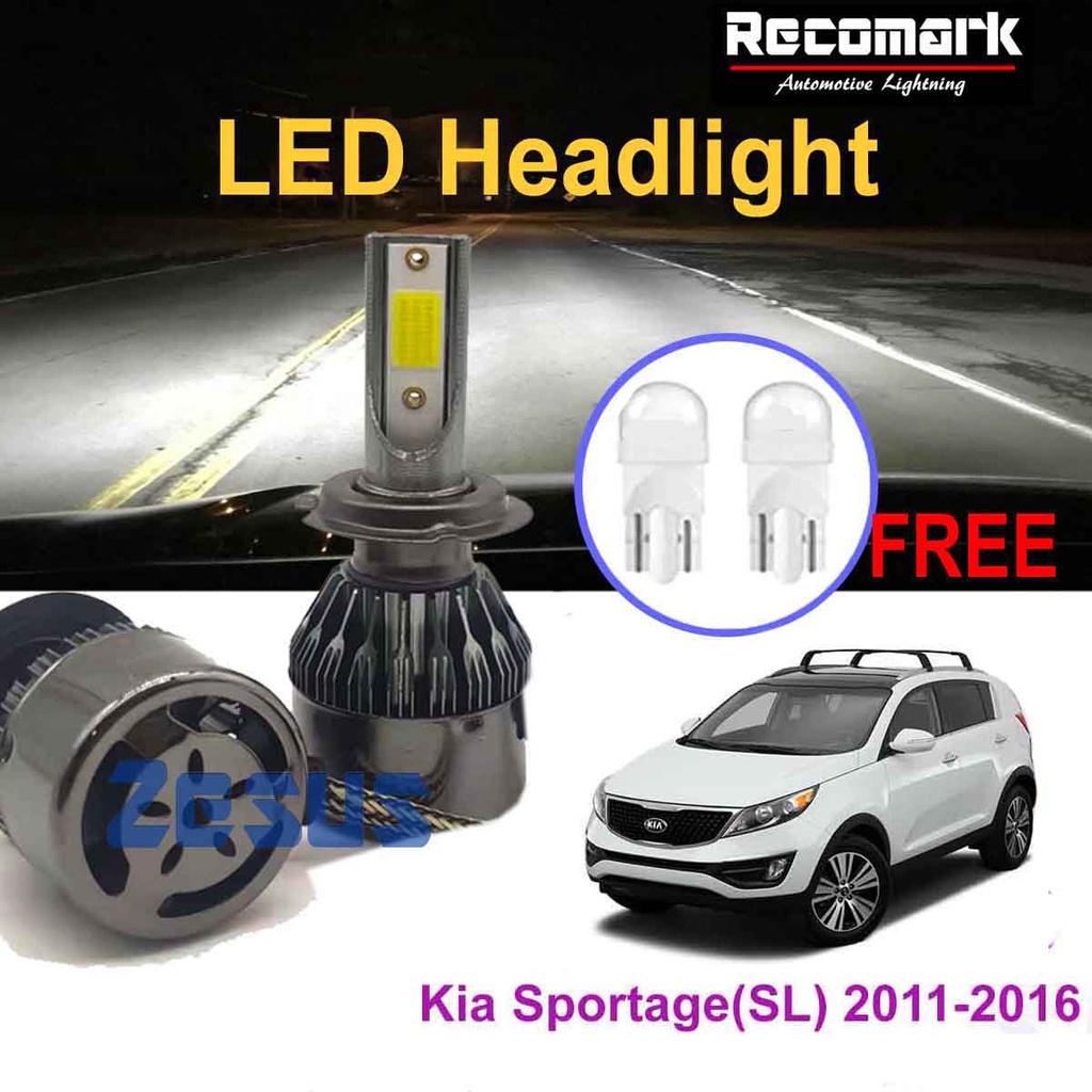2 ชิ้น x LED Zeus Lampu Zen 4 หลอดไฟหน้า 6000K H4 12v - Kia Sportage (SL) 2011-2016