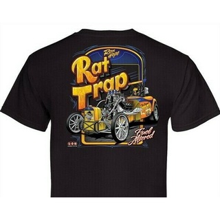 เสื้ เสื้อยืดผ้าฝ้าย 100% พิมพ์ลาย Ron HopeS Rat Trap 114 สีดํา ของขวัญวันเกิด สําหรับผู้ชายS-5XL