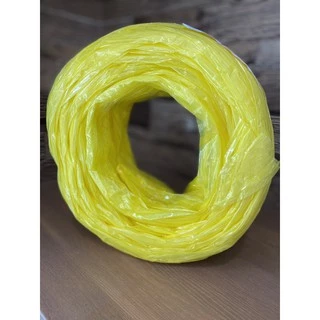 เชือกฟาง เส้นใหญ่ ตราหัวเสือ สีเหลือง