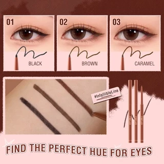 PINKFLASH #Infallibleline Hyperfine อายไลเนอร์เจลแบบเรียบหลายสีกันรอย