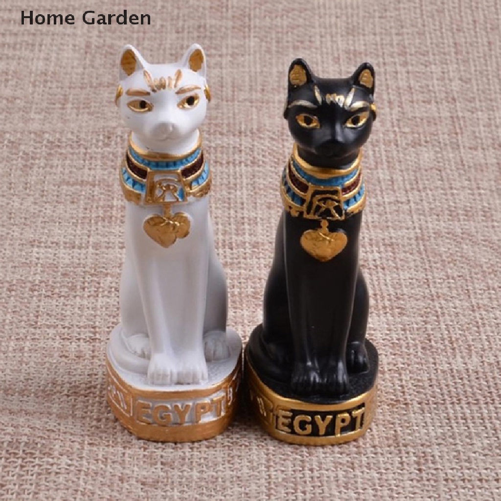 HGG อียิปต์ Bastet รูปปั้นประติมากรรมอียิปต์เทพธิดารูปแกะสลักตกแต่งบ้าน HGG