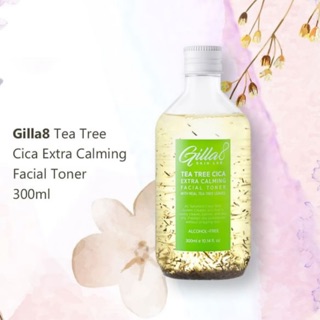 Gilla8 Tea Tree Cica Extra Calming Facial Toner Vegan 100% Toner 300ml