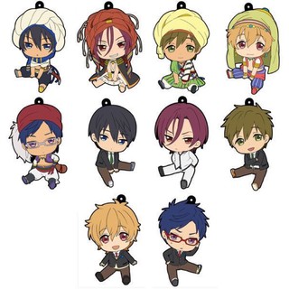 [ Free Eternal Summer ] Strap สแตรปยาง พวงกุญแจ ฮารุกะ มาโคโตะ เรย์ ริน นางิสะ มือ 1