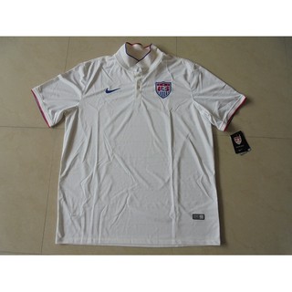 เสื้อบอล ทีมชาติ อเมริกา (America) สีขาว เบอร์  XL พร้อมส่ง