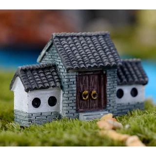 บ้านจีน ตุ๊กตาจิ๋ว โมเดลจิ๋ว แต่งสวน ตุ๊กตาแต่งสวนจิ๋ว ตุ๊กตาจัดสวนถาด