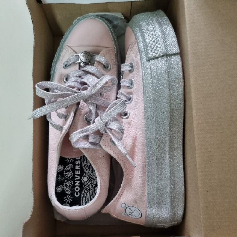 รองเท้า Converse Pink Glitter Size Us6.5 /37