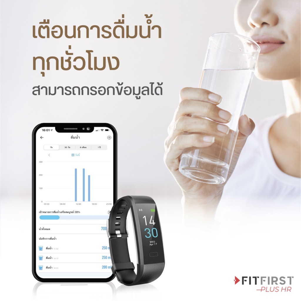 Plus HR รับประกัน 1ปี วัดออกซิเจน อุณหภูมิร่างกาย ความดัน ของแท้ จอสี ...