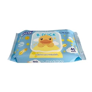 The Rich ผ้าเปียก กลิ่นแป้งเด็ก Jaxx รุ่น B Duck (แพ็ก 40 แผ่น) สีฟ้า