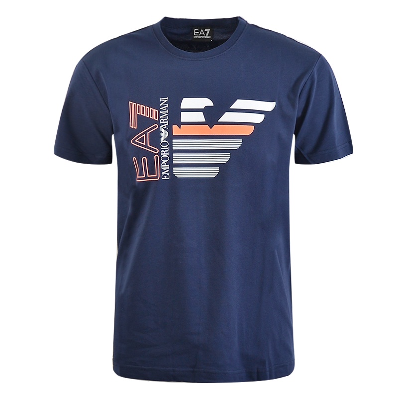 Emporio Armani Armani Ea7 เสื้อยืดแขนสั้นหน้าร้อนสําหรับผู้ชาย แฟชั่น