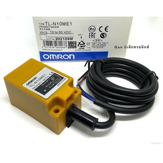 TL-N10ME1 Proximity sensor เซ็นเซอร์ NPN-NO 3สาย ใช้ไฟ10-30VDC 200mA (ชนิดจับโลหะ) OMRON (แท้) สินค้าออกบิลได้