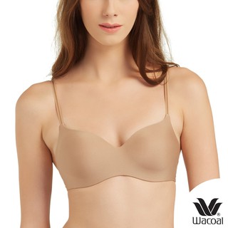 Wacoal Wireless bra บราไร้โครง กระชับทรงสวย รุ่น WB3A14 สีโอวัลติน(OT) ไร้รอยต่อบริเวณเต้า (Seamless Bra) รูปแบบ 3/4 คัพ